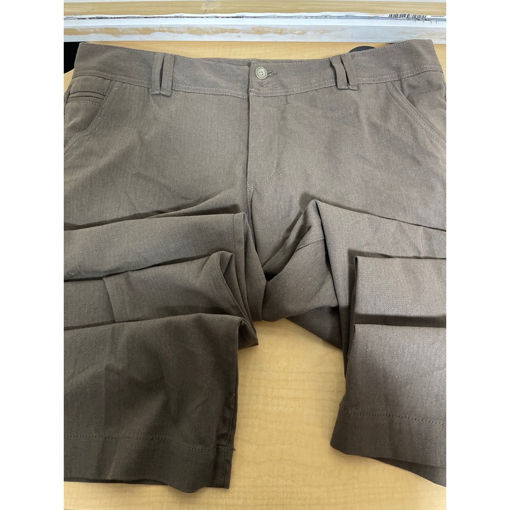 Sonoma Life Style Woman Taupe Brown Herringbone Straight Leg Pants 16W